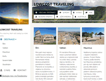 Tablet Screenshot of lowcost-traveling.com